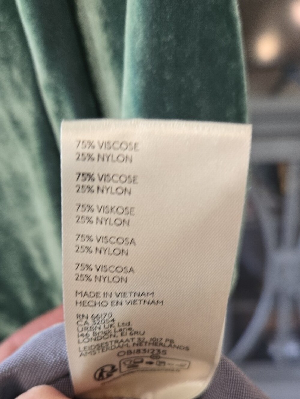 Free People Sage Green Velvet Smocked Maxi Dress with Slit - Picture 8 of 8